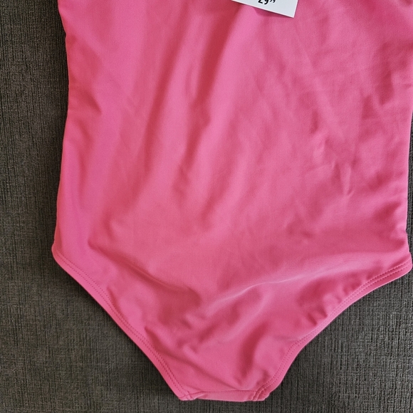 Barbie x Forever 21 Barbie Pink Rhinestone Bling One-Piece Swimsuit Girl Sz 9/10 - Picture 12 of 14